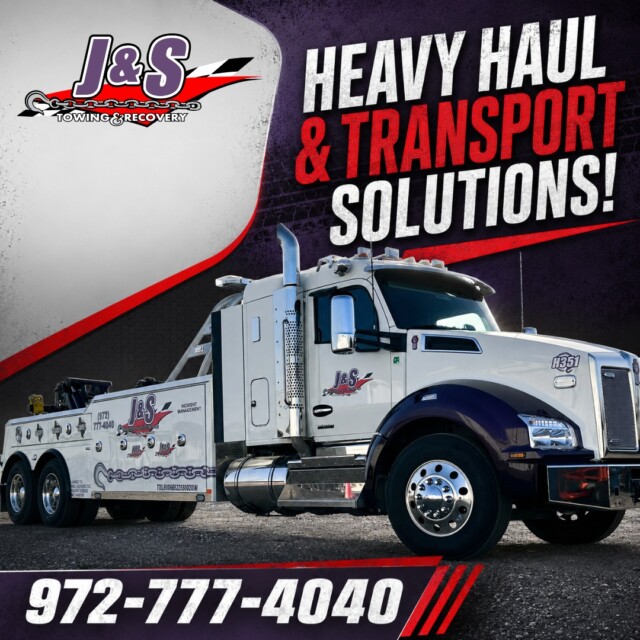 Moving Larger Equipment Or Vehicles Takes The Right Team. J &Amp; S Towing &Amp; Recovery Provides Heavy Haul And Transport Support For Bigger Jobs.