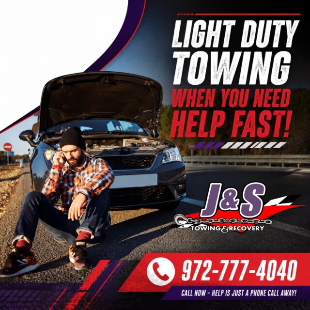 When Everyday Vehicle Trouble Leaves You Stuck, J&Amp;S Towing &Amp; Recovery Provides Light Duty Towing To Help Get Cars, Pickups, And Smaller Vehicles Moved Safely And Professionally.